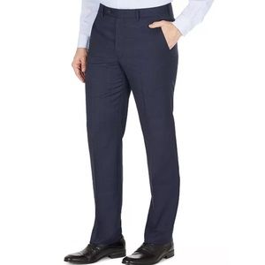 Lauren Ralph Lauren Classic-Fit Ultraflex Stretch Wool Suit Pants Blue